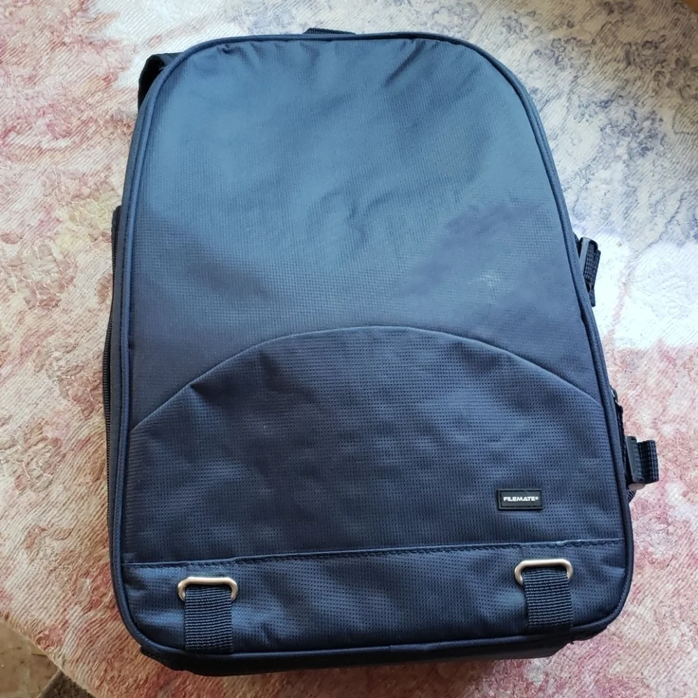 Camera and accerories blue backpack